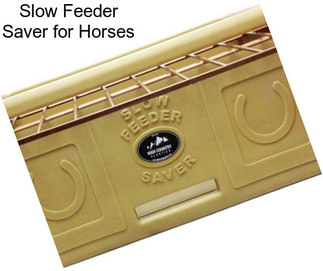 Slow Feeder Saver for Horses