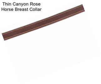 Thin Canyon Rose Horse Breast Collar