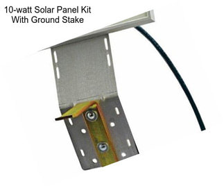 10-watt Solar Panel Kit With Ground Stake