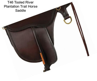 T46 Tooled River Plantation Trail Horse Saddle