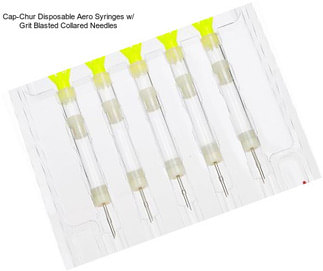 Cap-Chur Disposable Aero Syringes w/ Grit Blasted Collared Needles