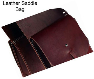 Leather Saddle Bag