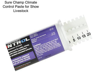 Sure Champ Climate Control Paste for Show Livestock