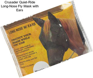 Crusader Quiet-Ride Long-Nose Fly Mask with Ears