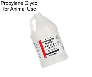 Propylene Glycol for Animal Use