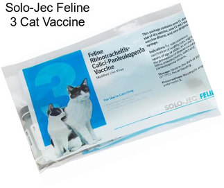 Solo-Jec Feline 3 Cat Vaccine