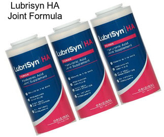 Lubrisyn HA Joint Formula