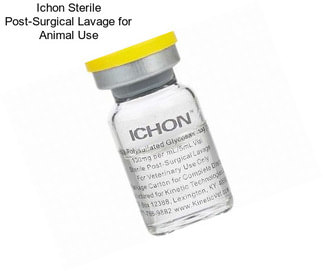Ichon Sterile Post-Surgical Lavage for Animal Use