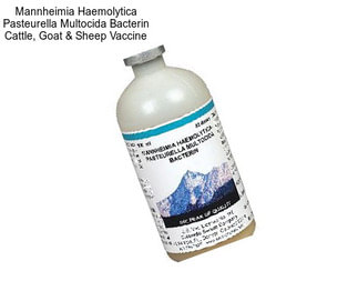 Mannheimia Haemolytica Pasteurella Multocida Bacterin Cattle, Goat & Sheep Vaccine