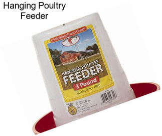 Hanging Poultry Feeder