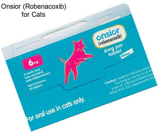 Onsior (Robenacoxib) for Cats