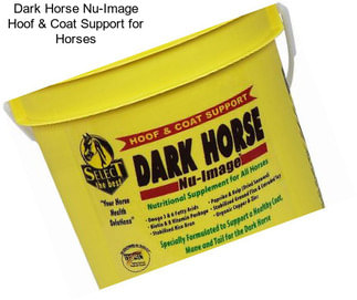 Dark Horse Nu-Image Hoof & Coat Support for Horses