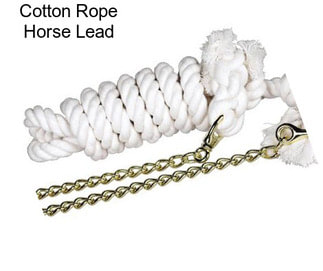 Cotton Rope Horse Lead