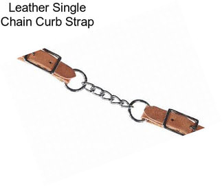 Leather Single Chain Curb Strap