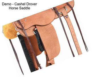 Demo - Cashel Drover Horse Saddle