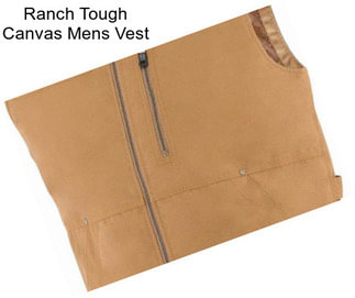Ranch Tough Canvas Mens Vest