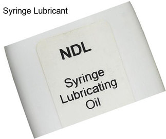 Syringe Lubricant