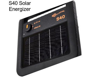 S40 Solar Energizer