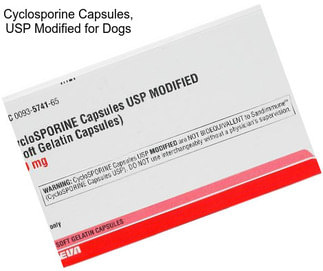Cyclosporine Capsules, USP Modified for Dogs