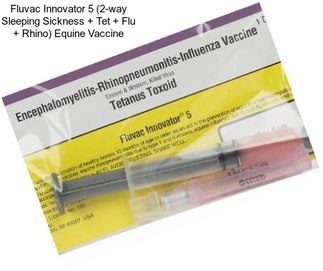 Fluvac Innovator 5 (2-way Sleeping Sickness + Tet + Flu + Rhino) Equine Vaccine