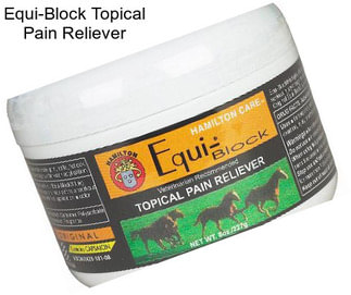 Equi-Block Topical Pain Reliever