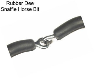 Rubber Dee Snaffle Horse Bit