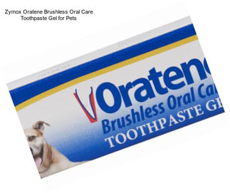 Zymox Oratene Brushless Oral Care Toothpaste Gel for Pets