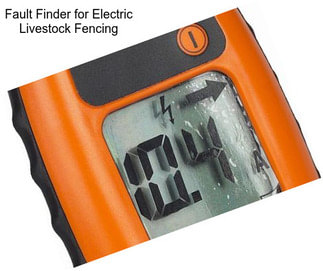 Fault Finder for Electric Livestock Fencing