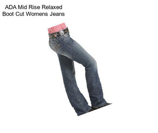 ADA Mid Rise Relaxed Boot Cut Womens Jeans