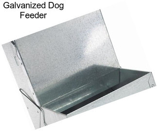 Galvanized Dog Feeder