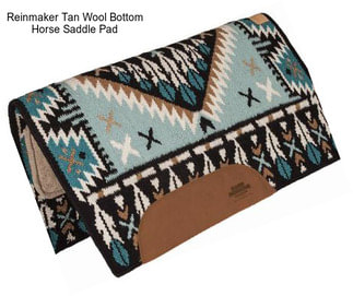 Reinmaker Tan Wool Bottom Horse Saddle Pad