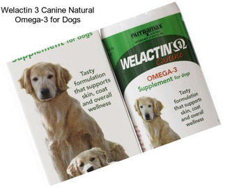 Welactin 3 Canine Natural Omega-3 for Dogs