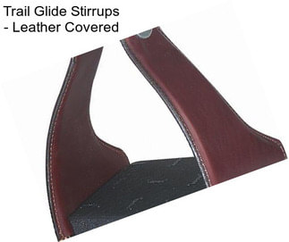 Trail Glide Stirrups - Leather Covered