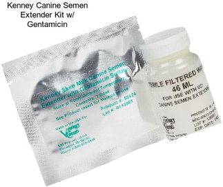 Kenney Canine Semen Extender Kit w/ Gentamicin