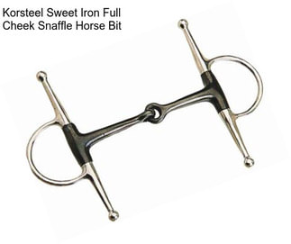 Korsteel Sweet Iron Full Cheek Snaffle Horse Bit