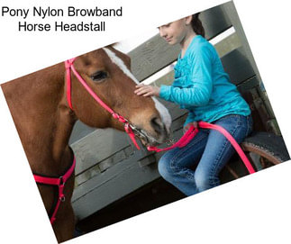 Pony Nylon Browband Horse Headstall