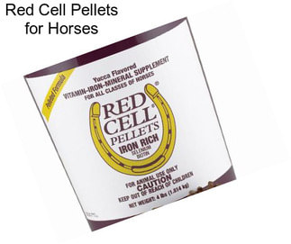 Red Cell Pellets for Horses
