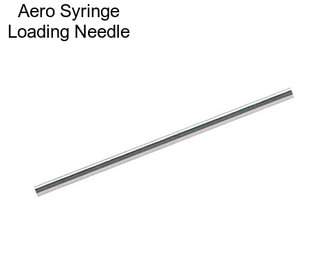 Aero Syringe Loading Needle