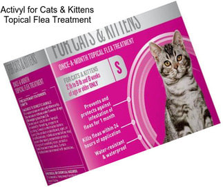 Activyl for Cats & Kittens Topical Flea Treatment