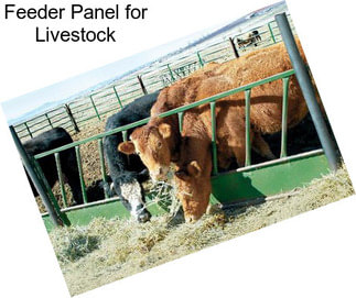 Feeder Panel for Livestock