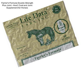 Farrier\'s Formula Double Strength Plus Joint - Hoof, Coat and Joint Supplement for Horses