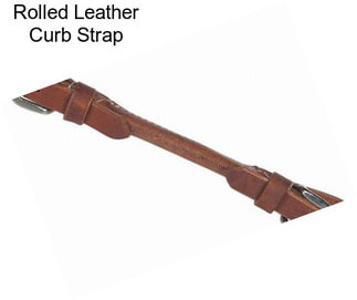 Rolled Leather Curb Strap