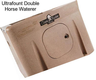 Ultrafount Double Horse Waterer