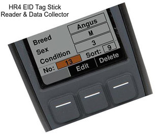 HR4 EID Tag Stick Reader & Data Collector