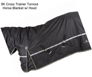 5K Cross Trainer Turnout Horse Blanket w/ Hood