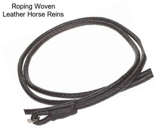 Roping Woven Leather Horse Reins