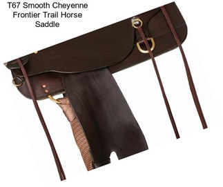 T67 Smooth Cheyenne Frontier Trail Horse Saddle