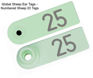 Global Sheep Ear Tags - Numbered Sheep ID Tags