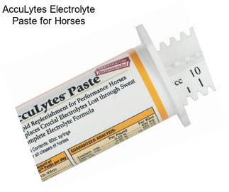 AccuLytes Electrolyte Paste for Horses