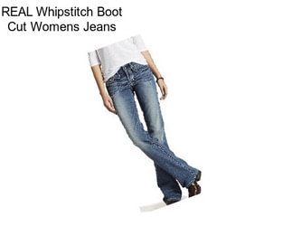 REAL Whipstitch Boot Cut Womens Jeans